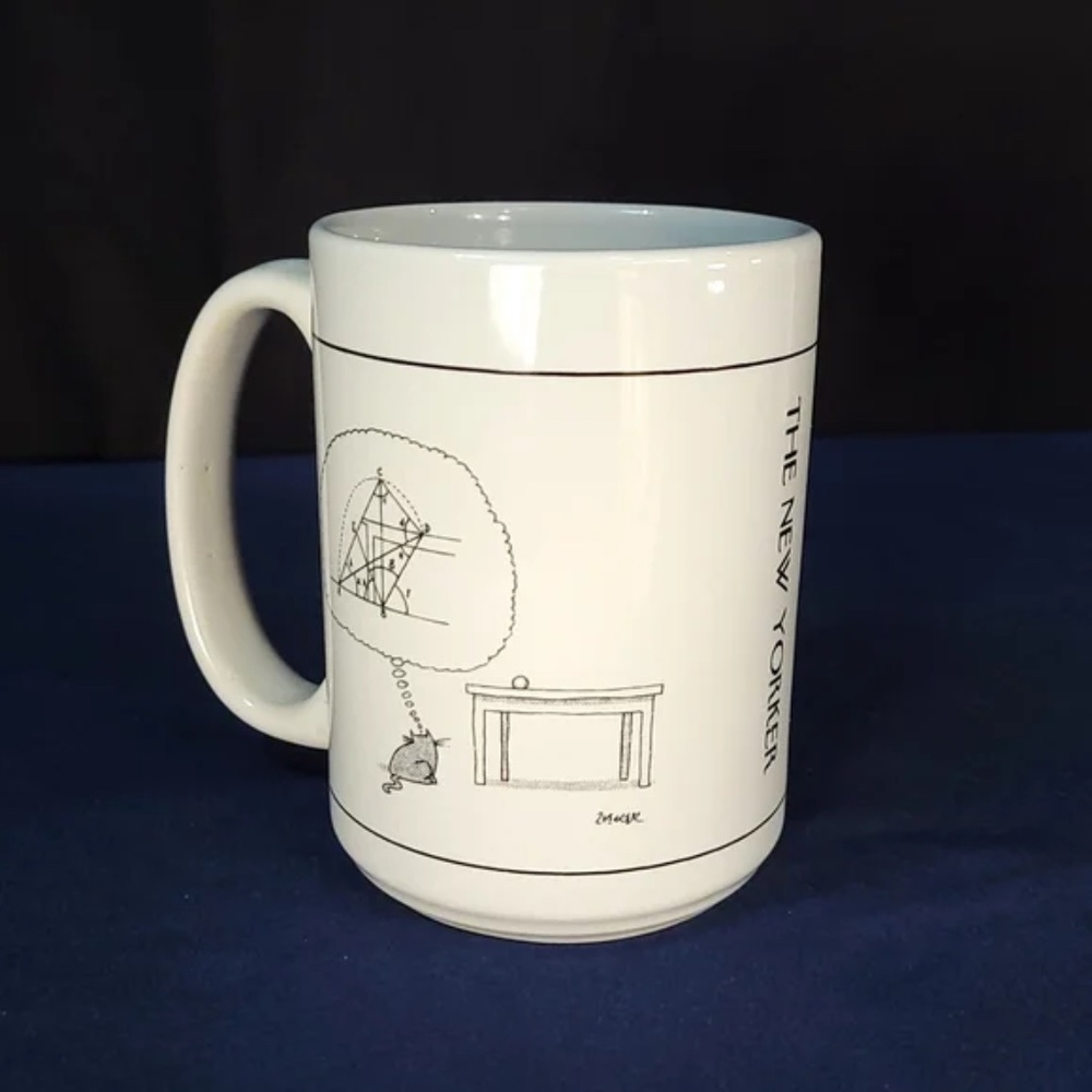 Cartoon Cat Mug from the New Yorker